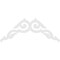 Ekena Millwork Pitch Rotherham Architectural Grade PVC Gable Pediment, 72"W x 33"H x 1"P (11/12) GPP072X033X100ROT - alternate 3